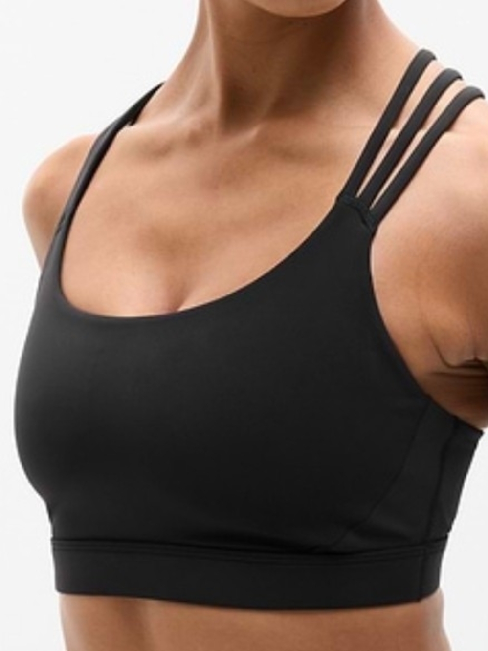 Athleta Train Free Bra, M (A-C) Sports Bra | Dark Grey